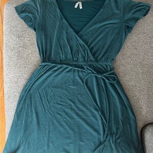 Mudd Teal Midi Wrap Dress